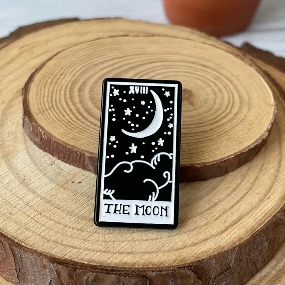 The Moon Stellar Enamel Pin/ Brooch Lapel